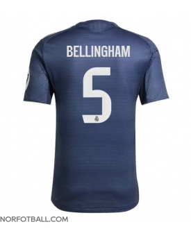 Billige Fotballdrakt Real Madrid Jude Bellingham #5 Replika Bortedrakt 2025-26 Kortermet
